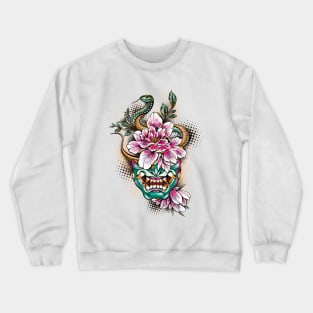 Hannya Snake Mask Crewneck Sweatshirt